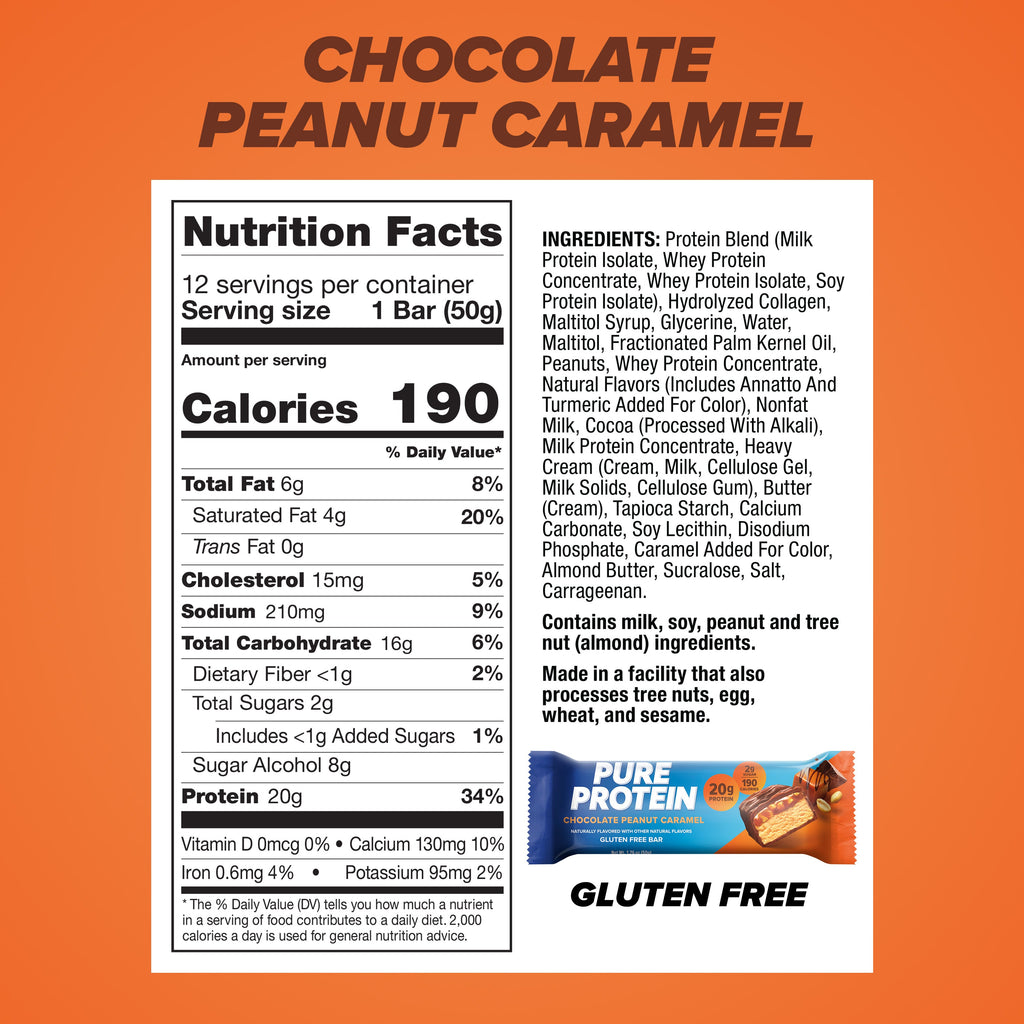 Chocolate Peanut Caramel Protein Bar