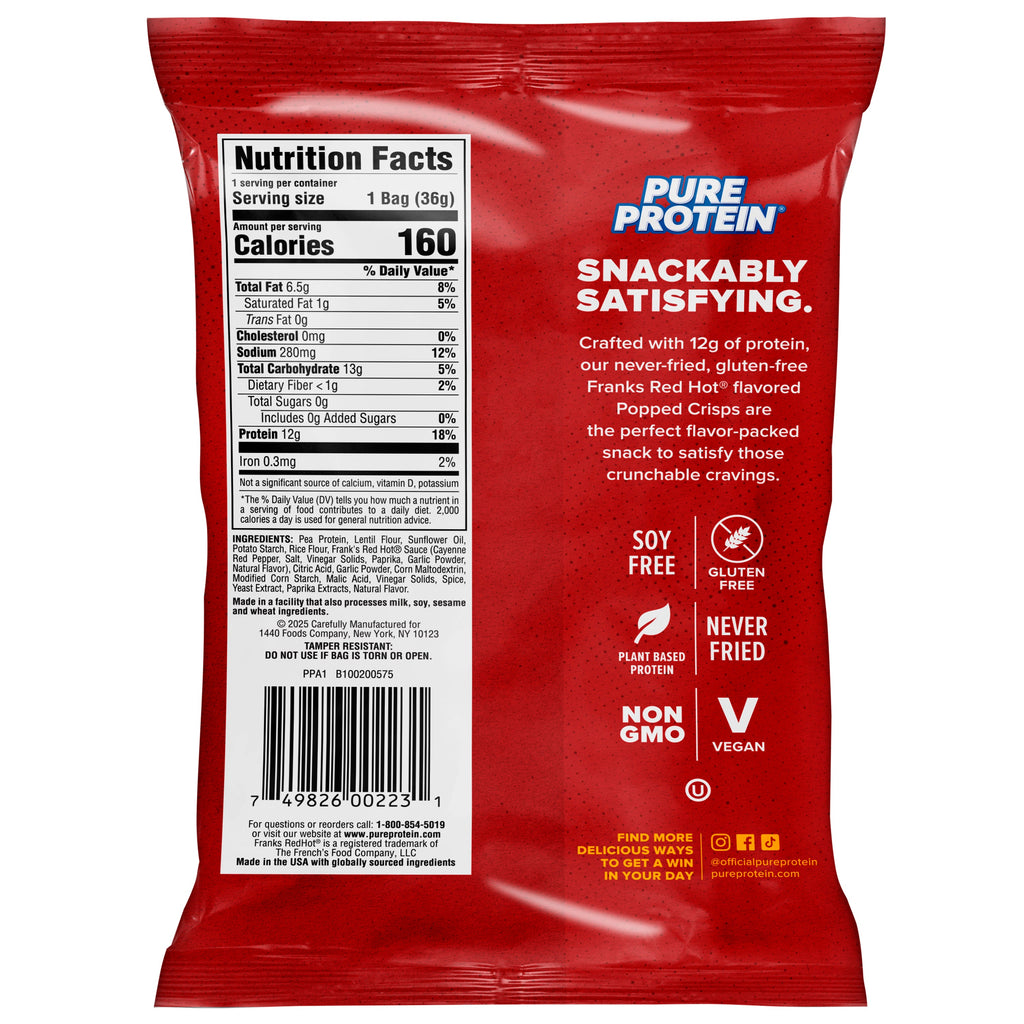 Franks Red Hot Popped Crisps