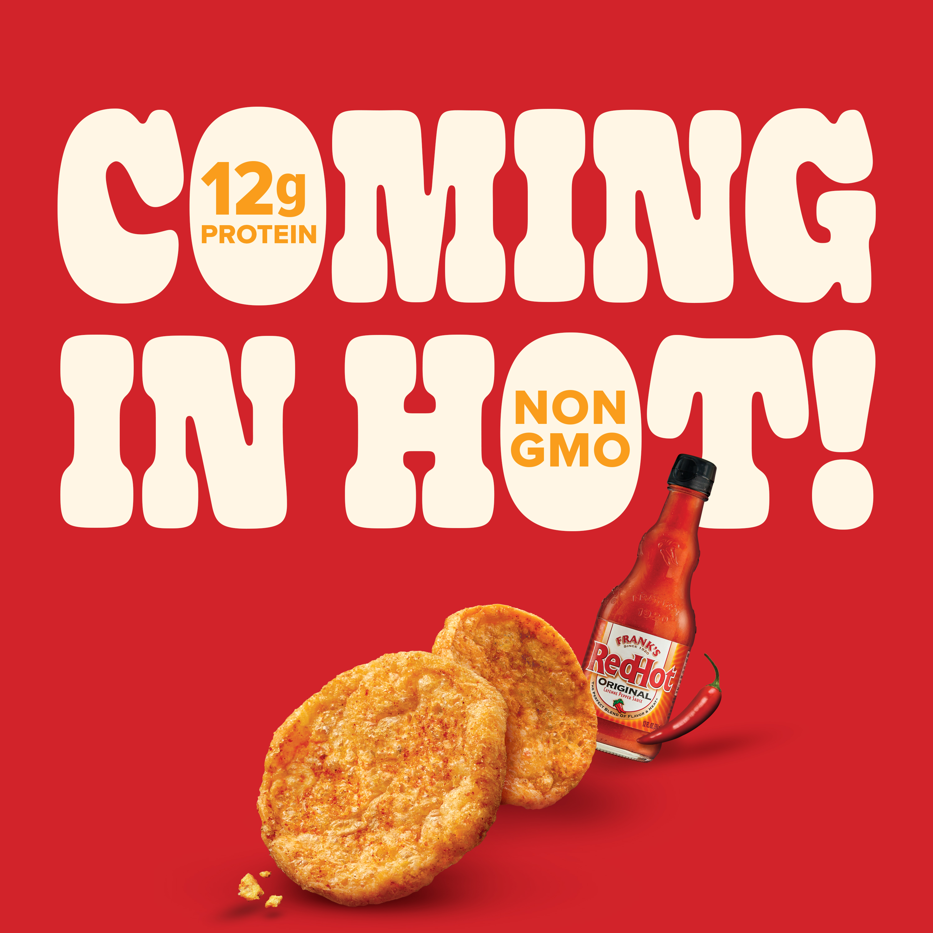 Franks Red Hot Popped Crisps