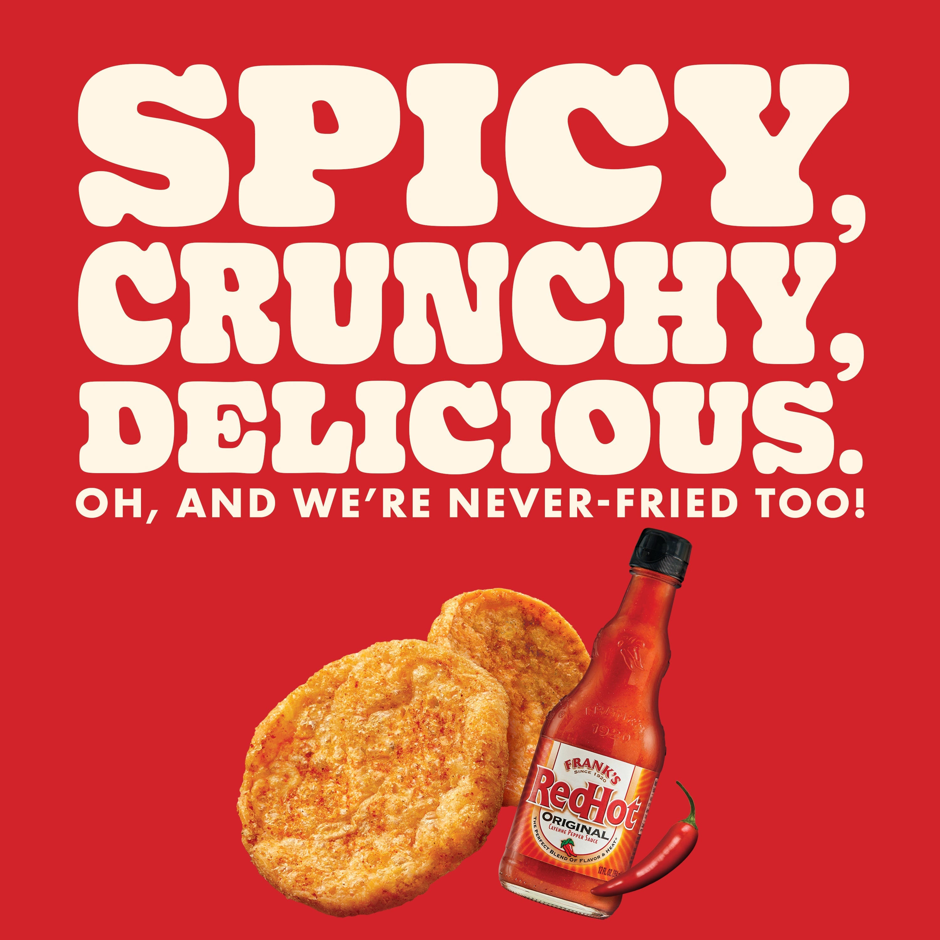 Franks Red Hot Popped Crisps