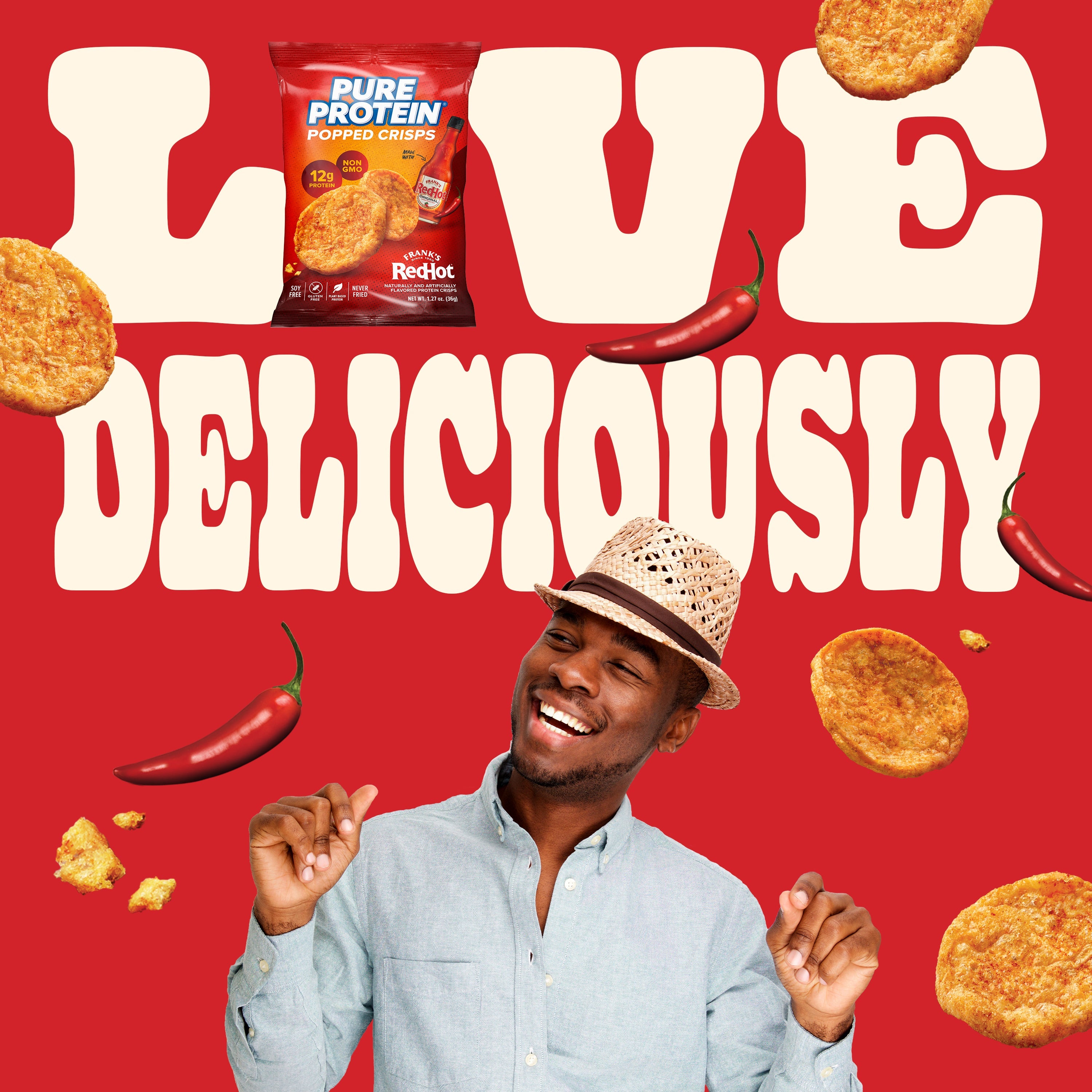 Franks Red Hot Popped Crisps