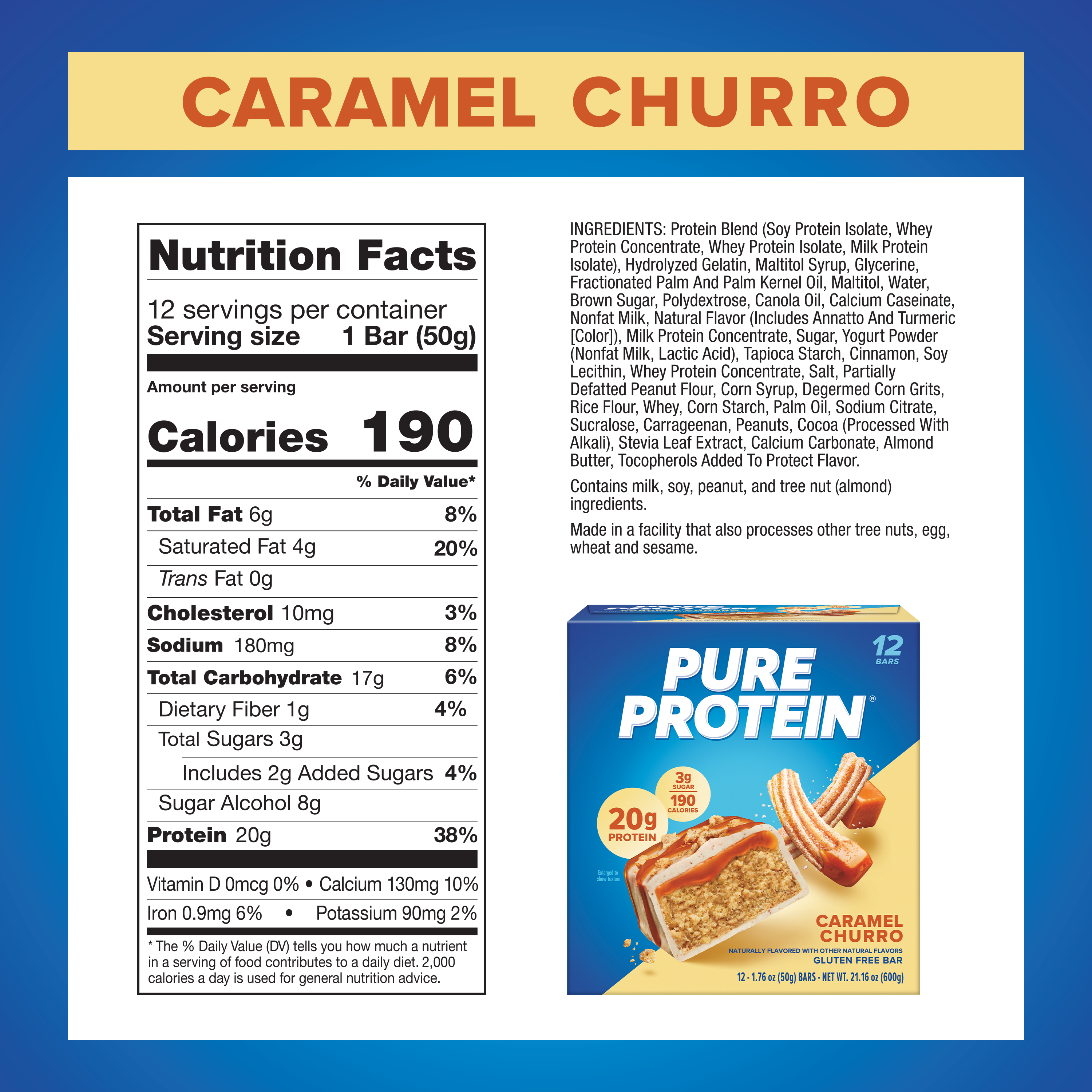 Caramel Churro Protein Bar