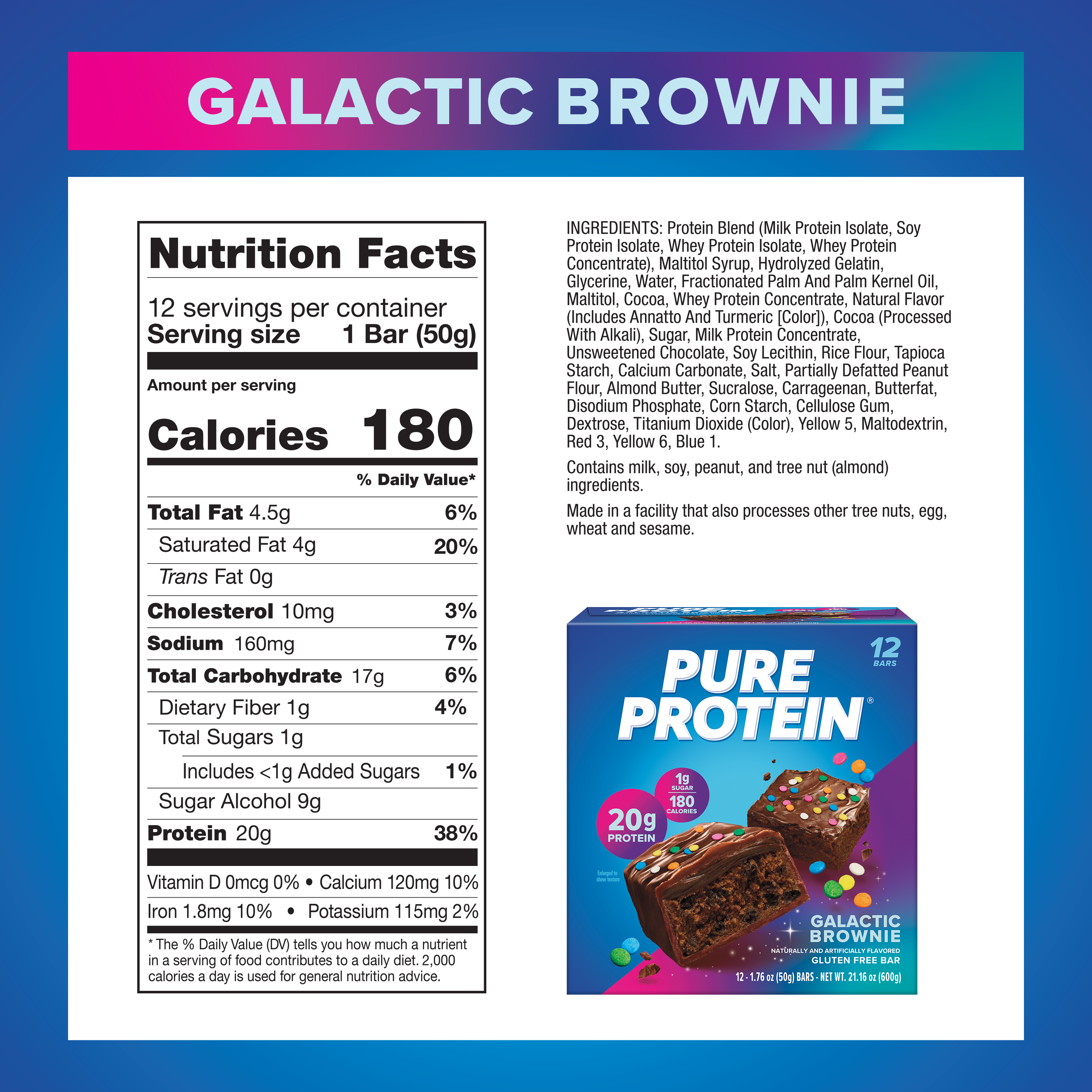 Galactic Brownie Protein Bar