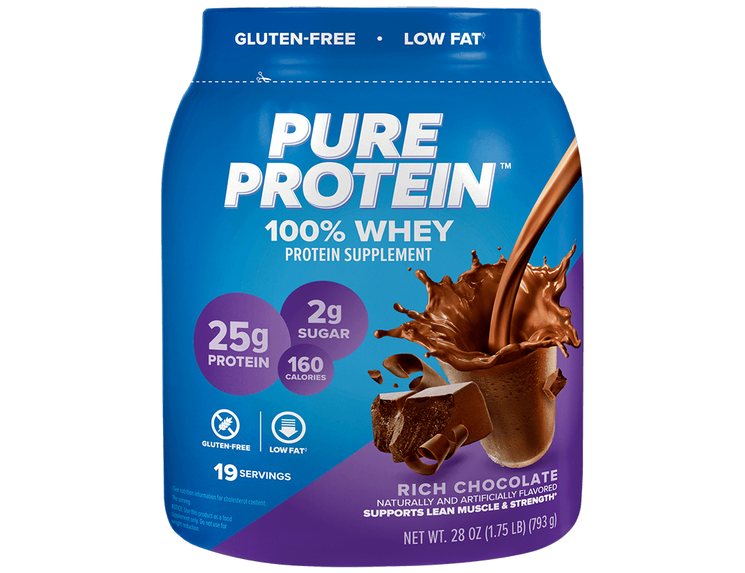 Rich Chocolate 100% Whey Protein Powder -  (1.75 lb. Canister)